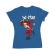 Tricou adler dama santa skank kid albastru azuriu