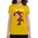 Tricou adler dama santa skank kid galben