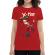 Tricou adler dama santa skank kid rosu