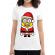 Tricou adler dama santa minions alb
