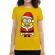Tricou adler dama santa minions galben