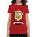 Tricou adler dama santa minions rosu