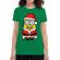 Tricou adler dama santa minions verde mediu