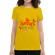 Tricou adler dama santas favorite galben