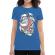 Tricou adler dama skater santa albastru azuriu