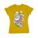 Tricou adler dama skater santa galben
