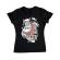 Tricou adler dama skater santa negru