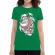 Tricou adler dama skater santa verde mediu