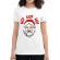 Tricou adler dama smile santa alb