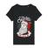 Tricou stanley stella dama only santa can judge me negru