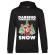 Hoodie barbat cu gluga dabbing santa negru