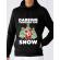 Hoodie barbat cu gluga dabbing santa negru
