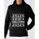 Hoodie barbat cu gluga merry christmas ugly sweater negru