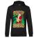 Hoodie barbat cu gluga naughty santa negru