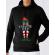 Hoodie barbat cu gluga the chatty elf negru
