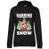 Hoodie dama cu gluga dabbing santa negru