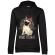 Hoodie dama cu gluga merry pugmas negru