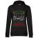 Hoodie dama cu gluga snowy christmas negru
