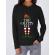 Hoodie dama cu gluga the chatty elf negru