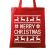 Sacosa din panza merry christmas ugly sweater rosu
