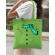 Sacosa din panza snowman verde mar