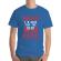 Tricou adler barbat here for the beer albastru azuriu