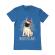 Tricou adler barbat merry pugmas albastru azuriu