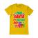 Tricou adler barbat my brother did it galben
