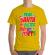 Tricou adler barbat my sister did it galben