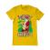Tricou adler barbat naughty santa galben