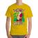 Tricou adler barbat naughty santa galben
