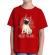 Tricou adler copil merry pugmas rosu