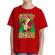 Tricou adler copil naughty santa rosu