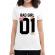 Tricou adler dama bad girl alb