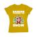 Tricou adler dama dabbing santa galben