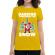 Tricou adler dama dabbing santa galben