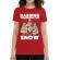 Tricou adler dama dabbing santa rosu