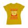 Tricou adler dama here for the beer galben