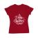 Tricou adler dama merry christmas rosu