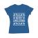 Tricou adler dama merry christmas ugly sweater albastru azuriu