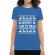 Tricou adler dama merry christmas ugly sweater albastru azuriu