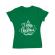 Tricou adler dama merry christmas verde mediu