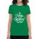 Tricou adler dama merry christmas verde mediu