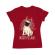 Tricou adler dama merry pugmas rosu