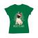 Tricou adler dama merry pugmas verde mediu