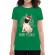 Tricou adler dama merry pugmas verde mediu
