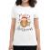 Tricou adler dama merry slothmas alb