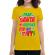 Tricou adler dama my brother did it galben