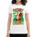Tricou adler dama naughty santa alb