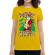 Tricou adler dama naughty santa galben